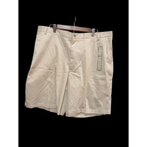NIKE Khaki Chino Golf Shorts Size 42 Baggy 68%‎ Cotton
